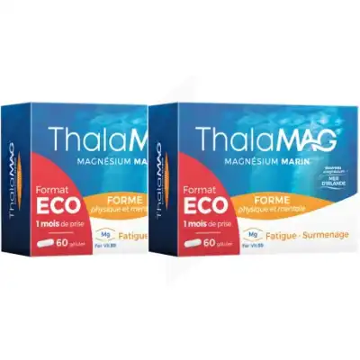 Thalamag Forme Physique & Mentale Magnésium Marin Fer Vitamine B9 Gélules 2b/60 à VALENCE