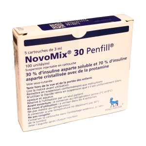 Novomix 30 Penfill 100 Unités/ml, Suspension Injectable En Cartouche
