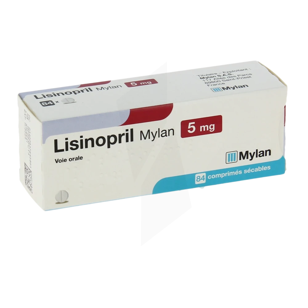 Lisinopril Viatris 5 Mg, Comprimé Sécable