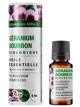 Laboratoire Altho Huile Essentielle Géranium Bourbon Bio 5ml