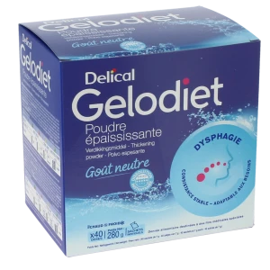 Gelodiet Poudre épaississante 40sachets /7g