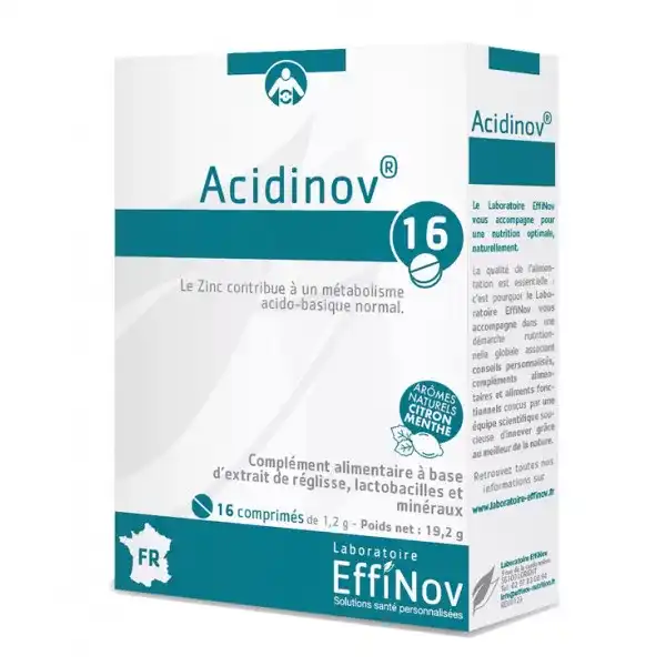 Effinov Nutrition Acidinov Comprimés B/16