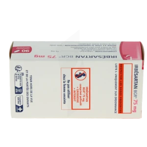 Irbesartan Bgr 75 Mg, Comprimé Pelliculé