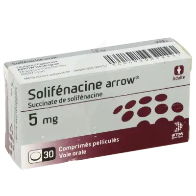 SOLIFENACINE ARROW 5 mg, comprimé pelliculé