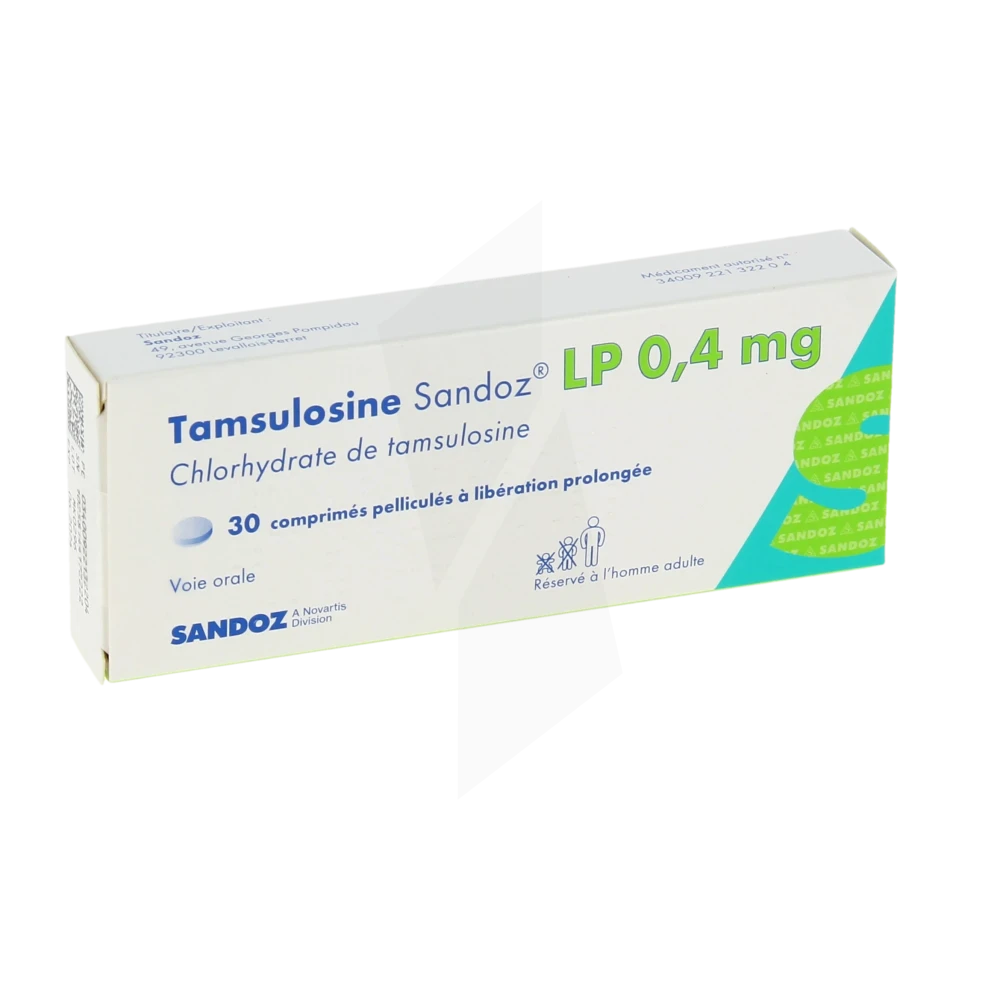 Tamsulosine Sandoz Lp 0,4 Mg, Comprimé Pelliculé à Libération Prolongée