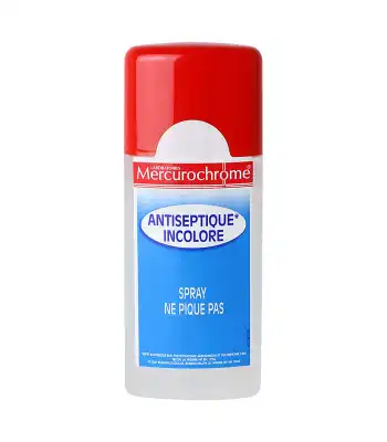 Mercurochrome Spray Antiseptique Incolore 100ml