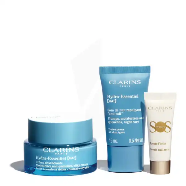 Clarins Coffret Hydra-essentiel [ha]2 – Soin Hydratation Visage