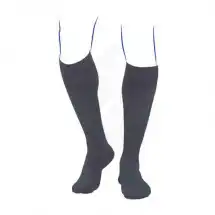 Thuasne Venoflex Elegance 2 Bas cuisse antiglisse maille côtelée homme noir T1N