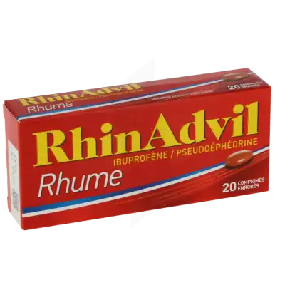 Rhinadvil Rhume Ibuprofene/pseudoephedrine, Comprimé Enrobé à Agen