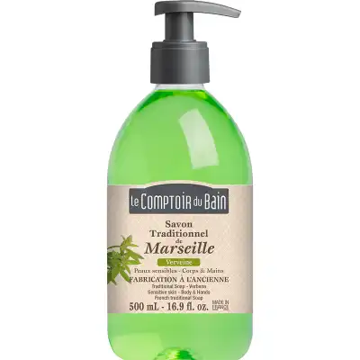 Le Comptoir Du Bain Savon Traditionnel De Marseille Verveine Fl Pompe/500ml à Chalon-sur-Saône