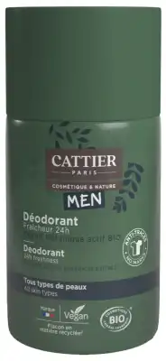 Cattier Men Deodorant Rollon50ml à Beaujeu-Saint-Vallier-Pierrejux-et-Quitteur