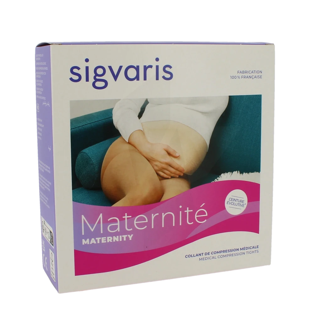 Sigvaris Maternité Collant Maternité Transparent Classe 2 Femme Nude Normal L