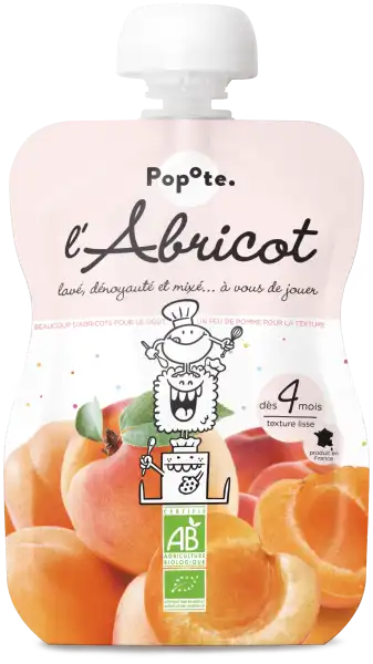 Popote Abricot Bio Gourde/120g