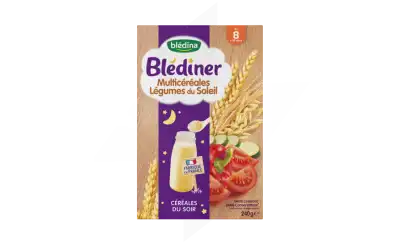 Blédina Blédine Céréales instantanées Multicéréales Légumes du soleil B/240g