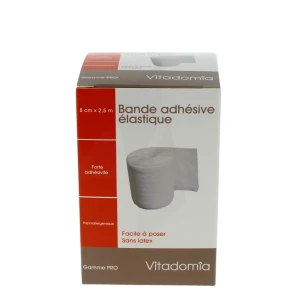 Vitadomia Bande Adhésive élastique 8cmx2,5m