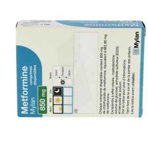 Metformine Viatris 850 Mg, Comprimé Dispersible