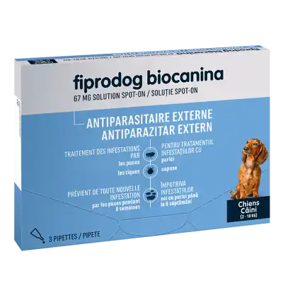 Fiprodog Biocanina 67 Mg Solution Spot-on Pour Petits Chiens, Solution Pour Spot-on à SAINT-PRYVÉ-SAINT-MESMIN