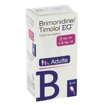 Brimonidine/timolol Eg 2 Mg/ml + 5 Mg/ml, Collyre En Solution à TOULOUSE