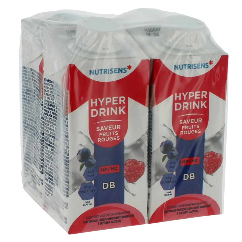Nutrisens Hyperdrink Db Nutriment Fruits Rouges 4briques/200ml