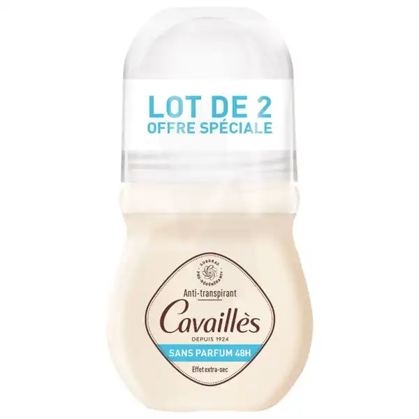 Rogé Cavaillès Déodorant Absorb+ Sans Parfum 48h 2roll-on/50ml