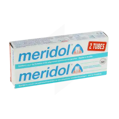 Acheter Meridol Protection Gencives Dentifrice Anti-plaque 2T/75ml à Saint-Léger-du-Bourg-Denis