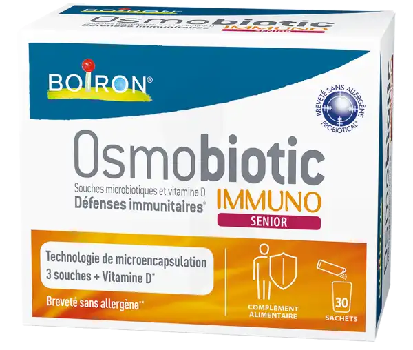 Boiron Osmobiotic Immuno Sénior Poudre à Dissoudre 30 Sachets/1,6g