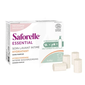 Saforelle Essential Soin Lavant Intime à Reconstituer Boîtier De Recharge Hydratant 2x200ml