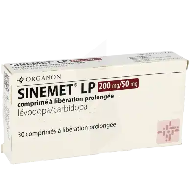 Sinemet Lp 200 Mg/50 Mg, Comprimé à Libération Prolongée à Osny