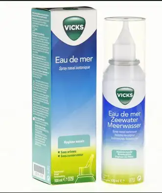 Vicks Enfants Eau De Mer Isotonique Hygiene Nasale, Fl 100 Ml à Concarneau