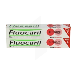 Fluocaril Bi-fluoré 145mg Dentifrice Dents Sensibles 2t/75ml