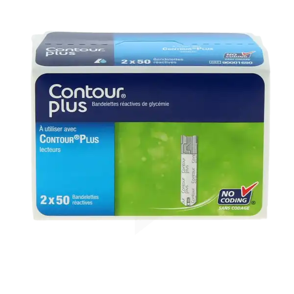 Contour Plus Bandelette Pour Lecteur De Glycémie