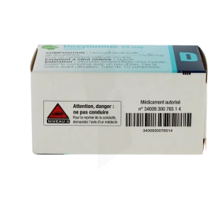 Doxylamine Cristers 15 Mg, Comprimé Pelliculé Sécable