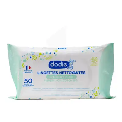Dodie Lingettes Nettoyantes Bio B/50 à MIRANDE