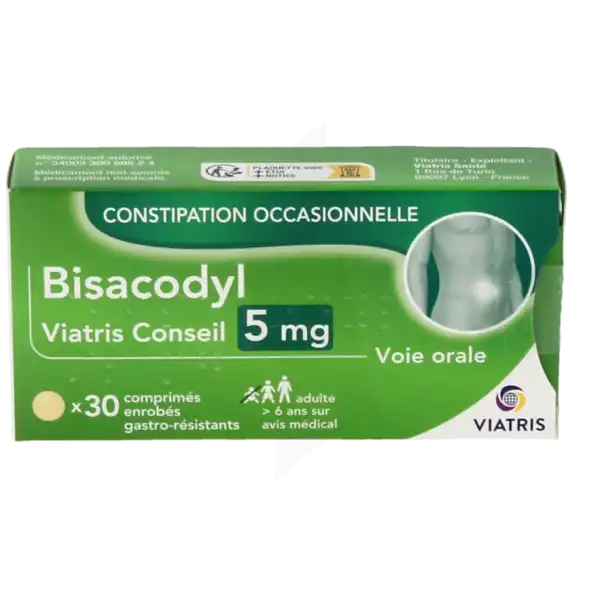 Bisacodyl Viatris Conseil 5 Mg, Comprimé Enrobé Gastro-résistant