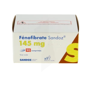 Fenofibrate Sandoz 145 Mg, Comprimé