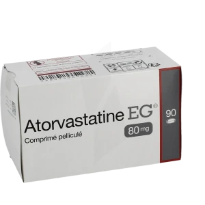 Atorvastatine Eg Labo 80 Mg, Comprimé Pelliculé