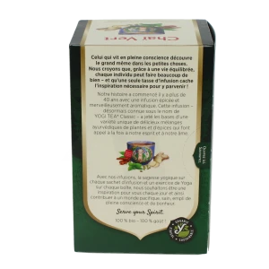Yogi Tea Tisane Ayurvédique Chaï Vert Bio 17 Sachets/1,8g