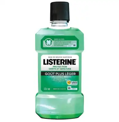 Listerine Protection Dents Gencives Bain bouche goût plus léger Fl/500ml