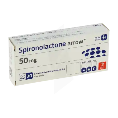 Spironolactone Arrow 50 Mg, Comprimé Pelliculé Sécable à Casteljaloux