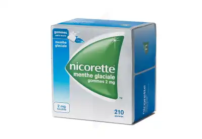 Nicorette 2 Mg Gom à Mâcher Médic Sans Sucre Menthe Glaciale Plq/210gom à Nice