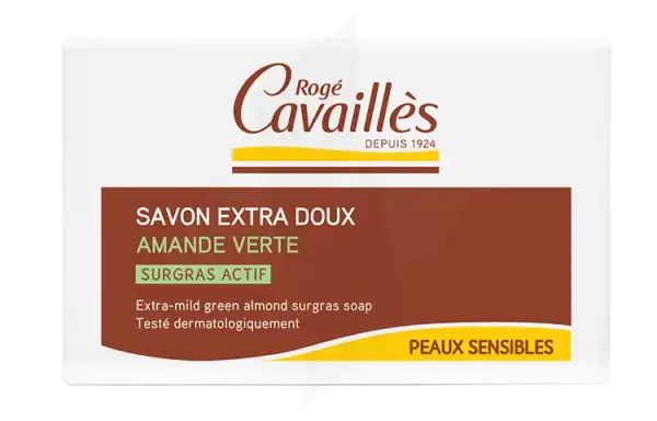 Rogé Cavaillès Savon Solide Surgras Extra Doux Amande Verte 150g