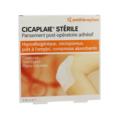 Cicaplaie Sterile, 20 Cm X 10 Cm , Bt 5 à SAINT-ROMAIN-DE-COLBOSC