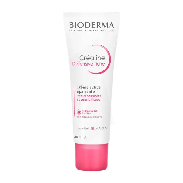 Bioderma Créaline Défensive Crème Active Apaisante Riche Pour Peau Sensible 40ml