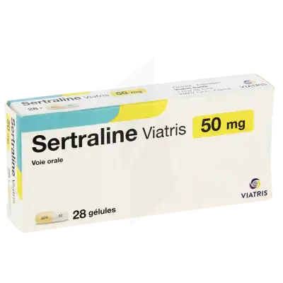 Sertraline Viatris 50 Mg, Gélule à Paris