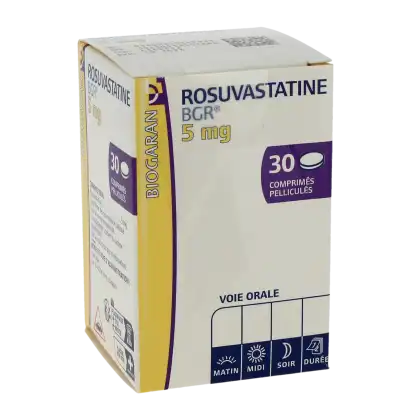 ROSUVASTATINE BGR 5 mg, comprimé pelliculé