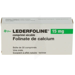 Lederfoline 15 Mg, Comprimé Sécable