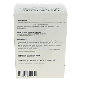 Fluoresceine Faure 0,5 Pour Cent, Collyre En Solution En Récipient Unidose