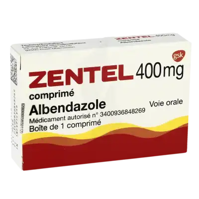 Zentel 400 Mg, Comprimé à CUISERY