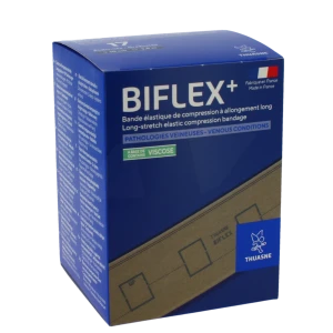 Thuasne Biflex Etalonnée Bande Contention Forte Beige 10cmx3,5m