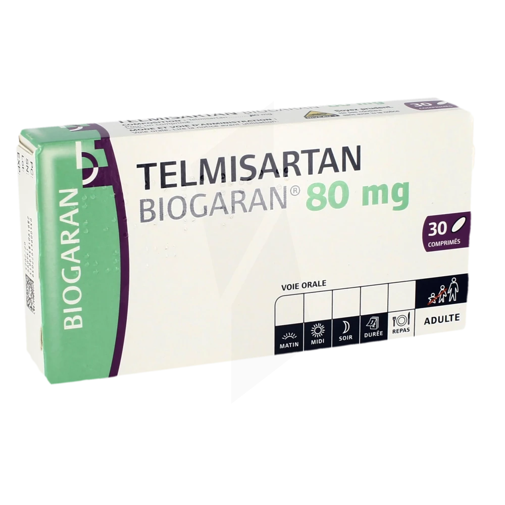 Telmisartan Biogaran 80 Mg, Comprimé